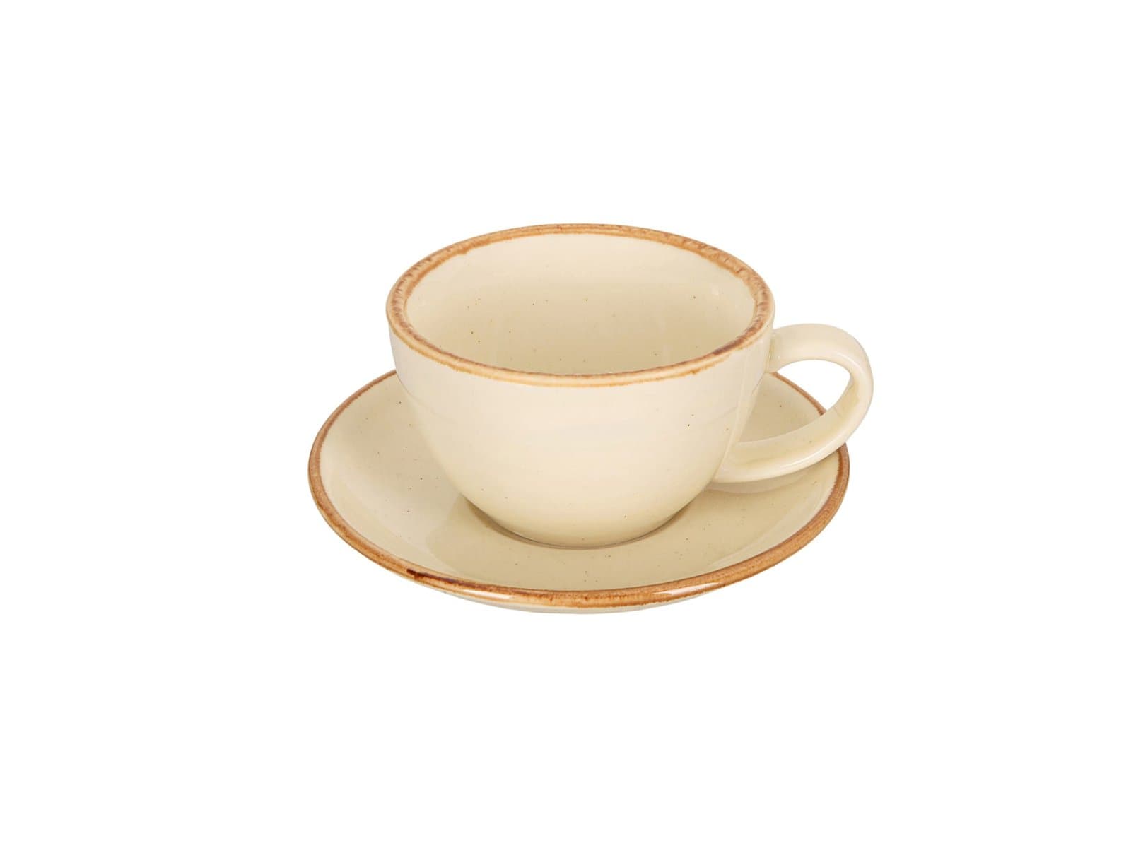 Porland New Standard Seasons Sarı Tabaklı Çay Fincanı 200cc