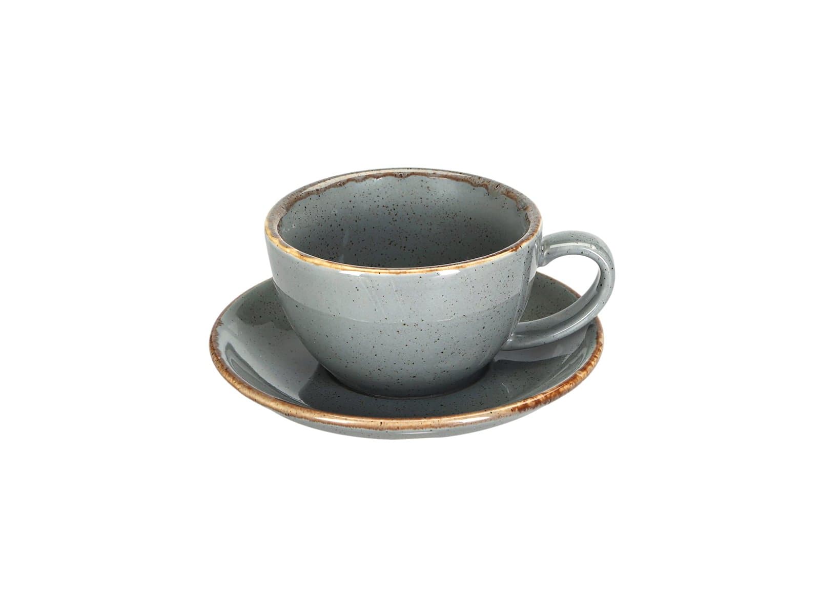 Porland New Standard Seasons Koyu Gri Tabaklı Çay Fincanı 200cc