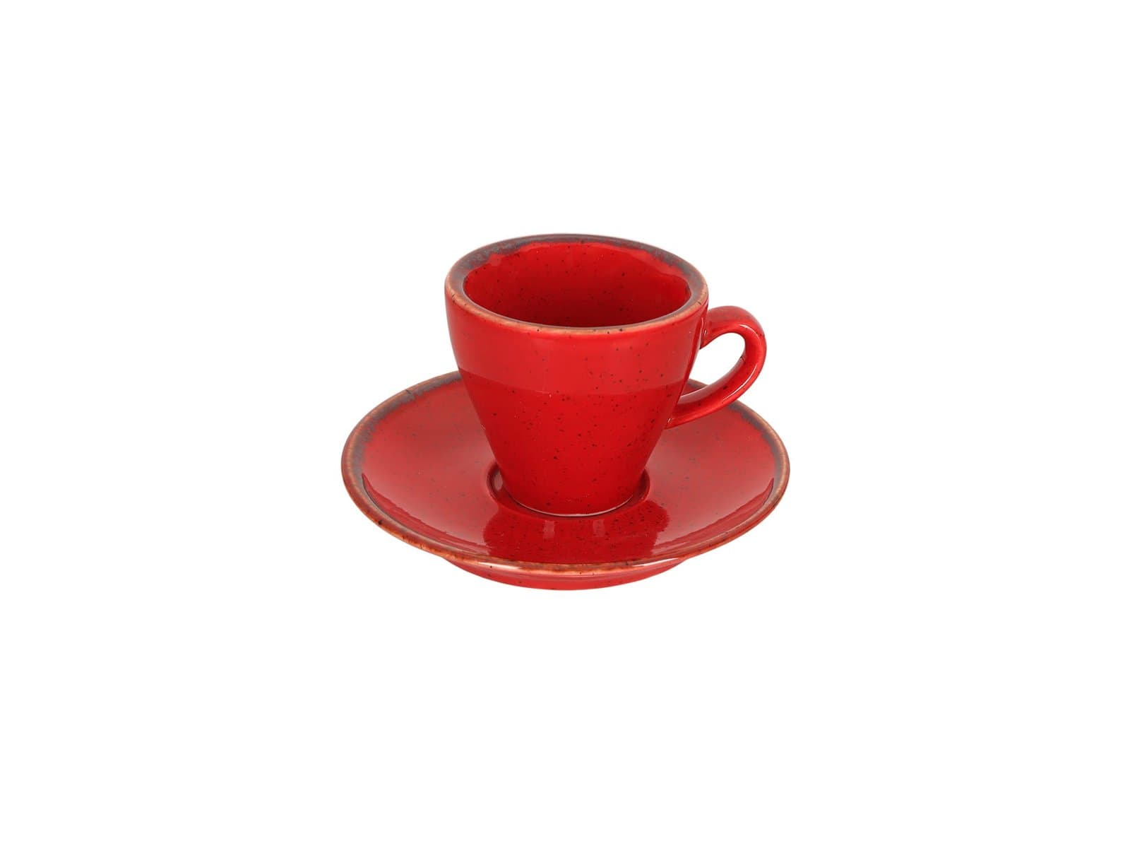 Porland Heritage Standard Seasons Kırmızı Tabaklı Kahve Fincanı 70cc
