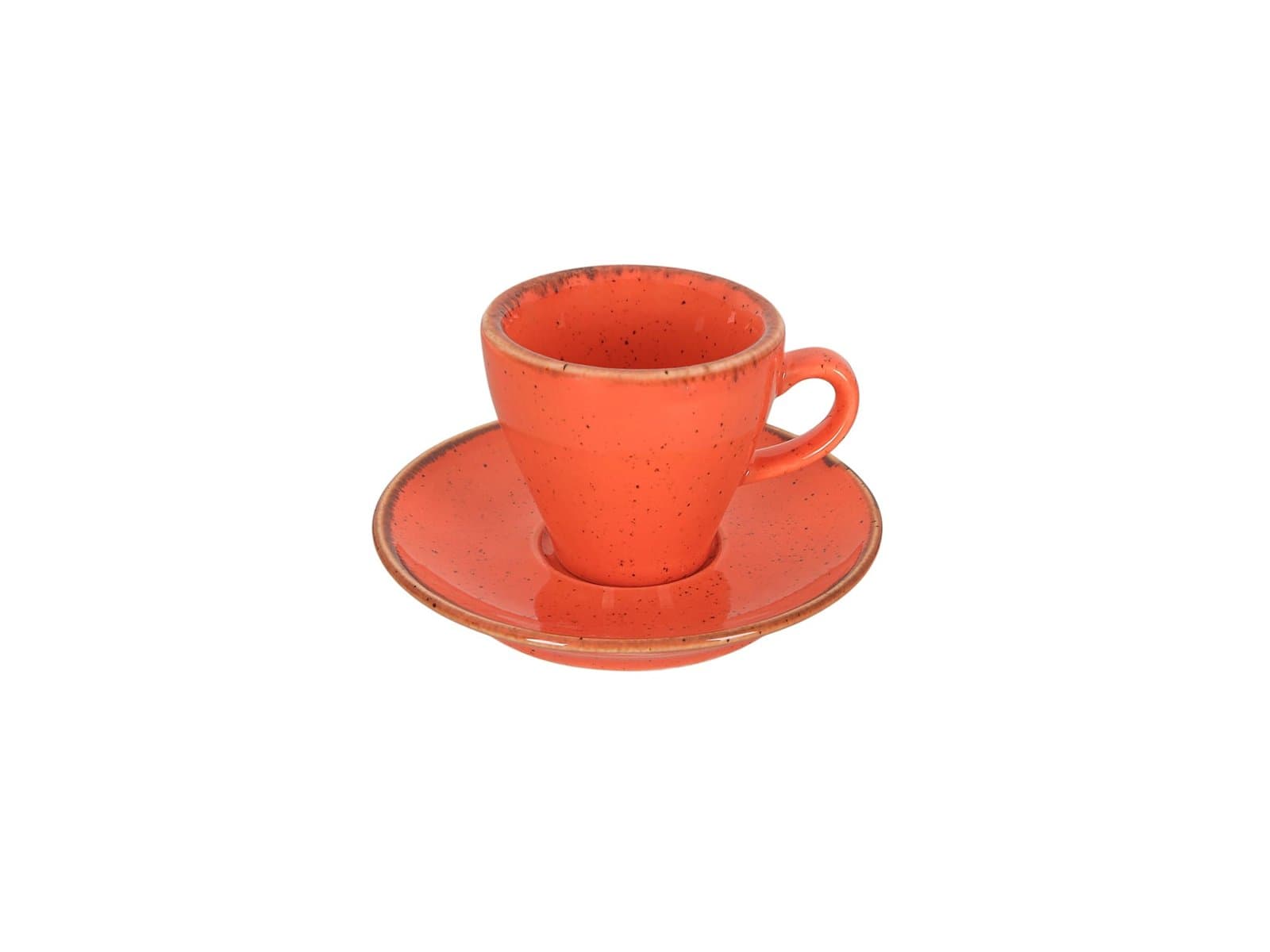 Porland Heritage Standard Seasons Turuncu Tabaklı Kahve Fincanı 70cc