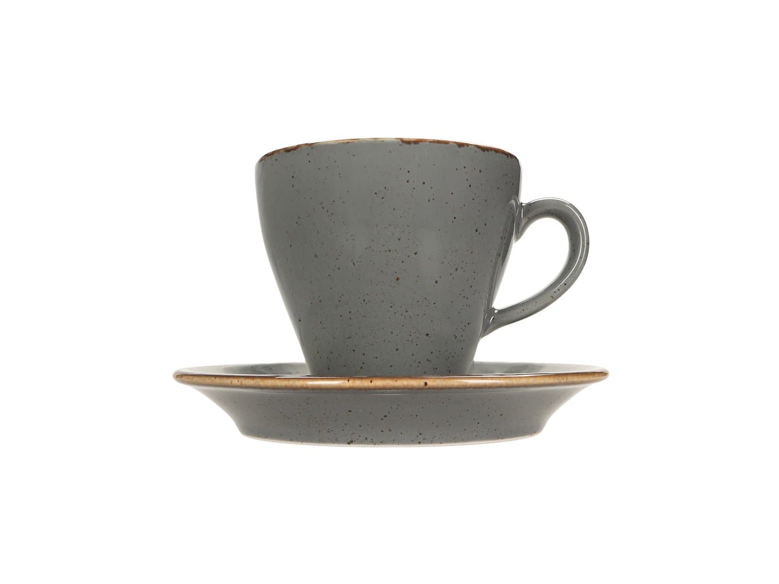 Porland Heritage Standard Seasons Koyu Gri Tabaklı Çay Fincanı 300ccc