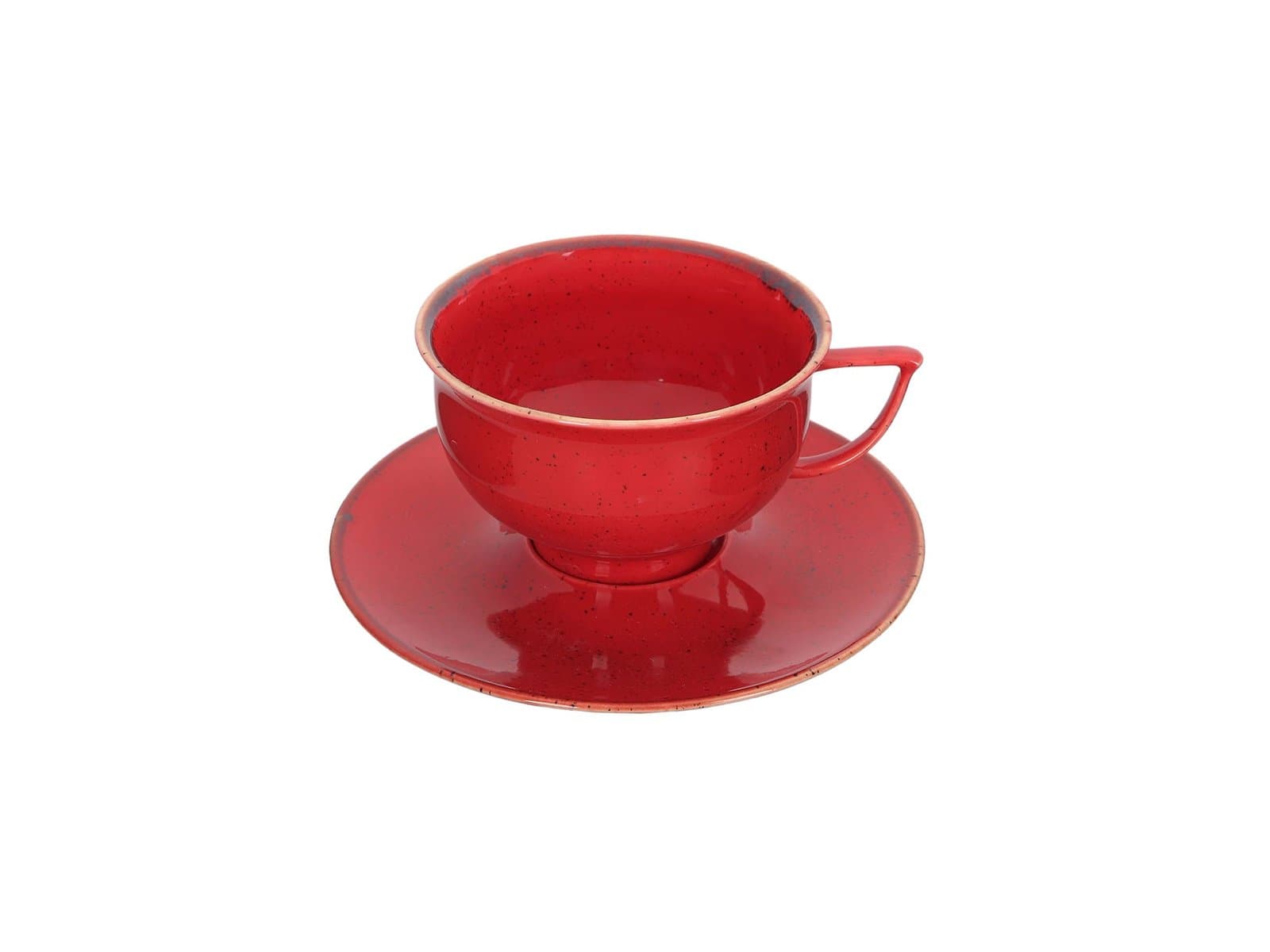 Porland Abbey Classic Seasons Kırmızı Tabaklı çay Fincanı 210cc