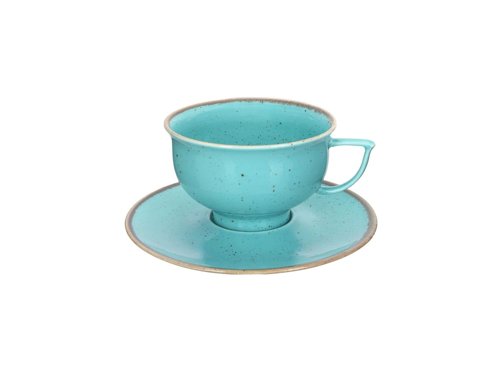 Porland Abbey Classic Seasons Turkuaz Tabaklı Çay Fincanı 210cc