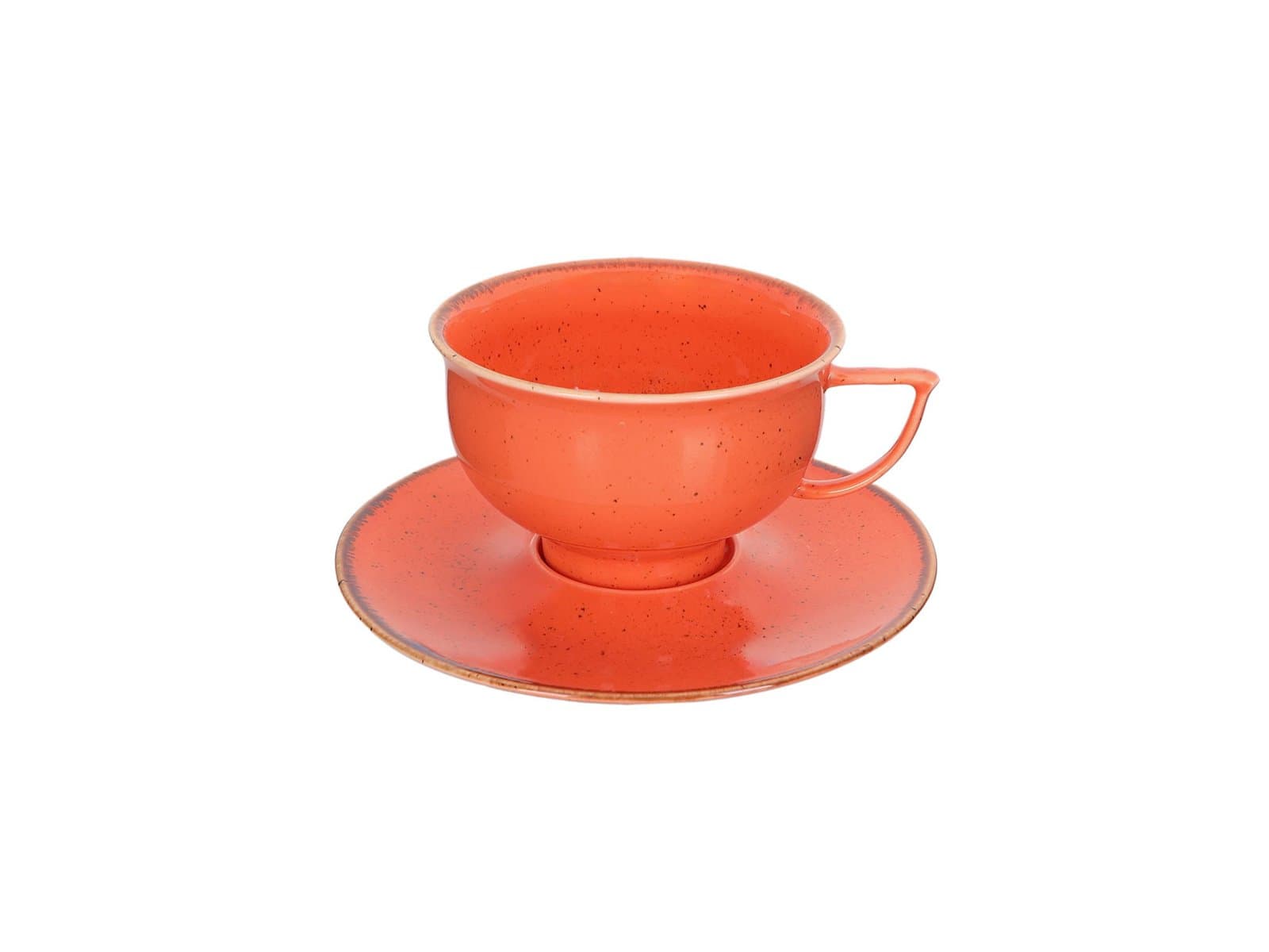 Porland Abbey Classic Seasons Turuncu Tabaklı Çay Fincanı 210cc
