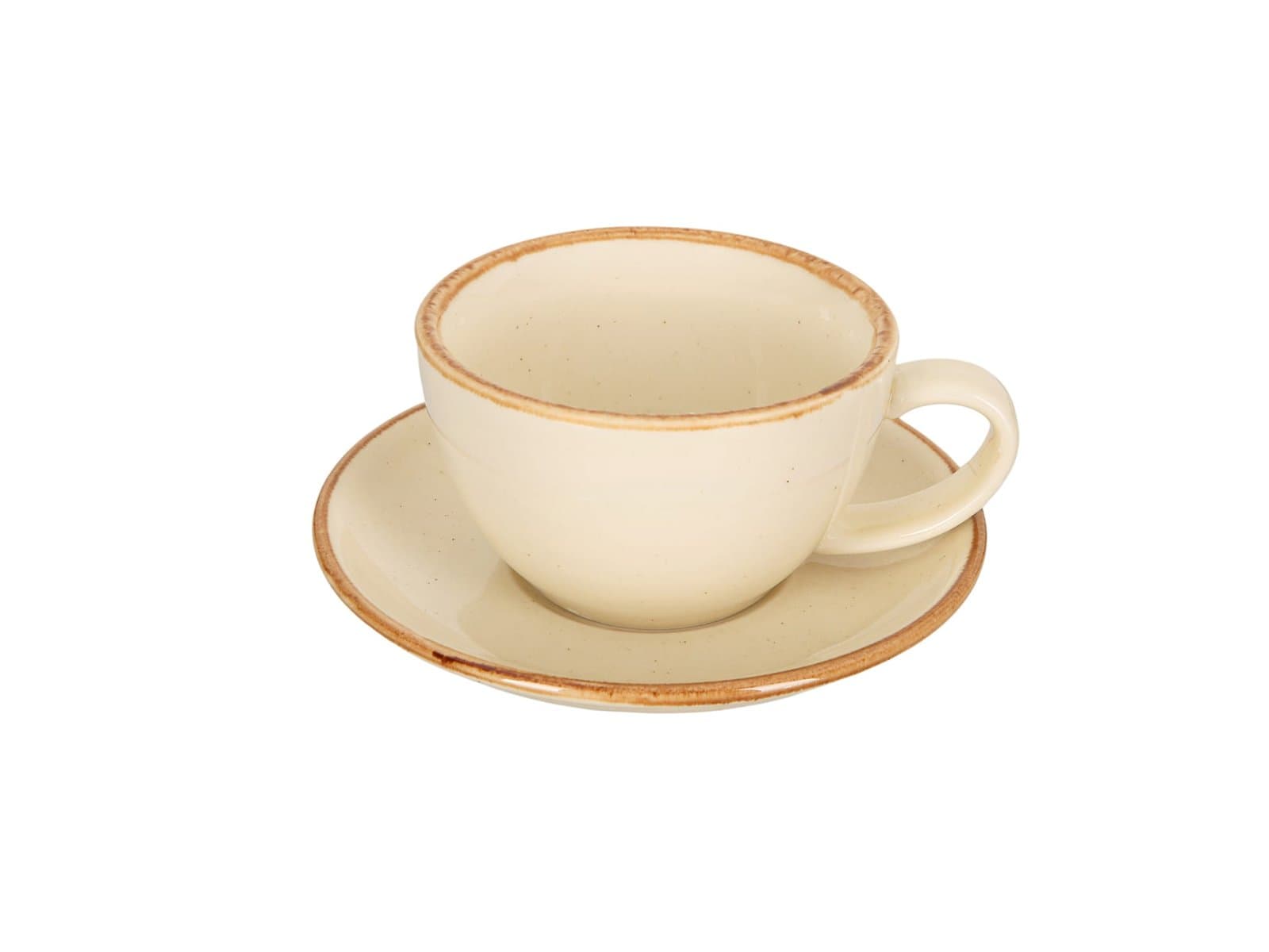 Porland New Standard Seasons Sarı Tabaklı Çay Fincanı 280cc