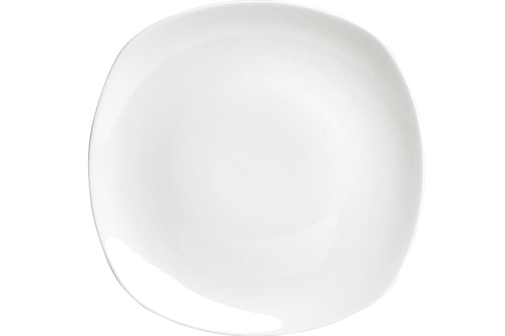 Porland Square Beyaz Düz Tabak 19cm