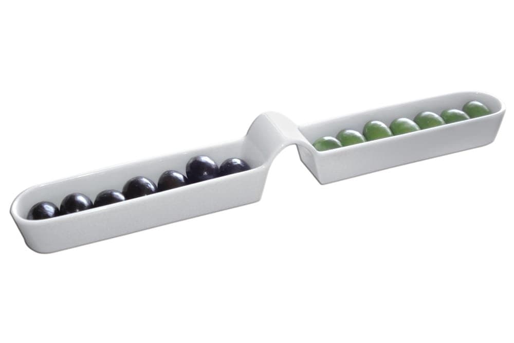 Porland Beyaz Zeytin Tabağı 32cm