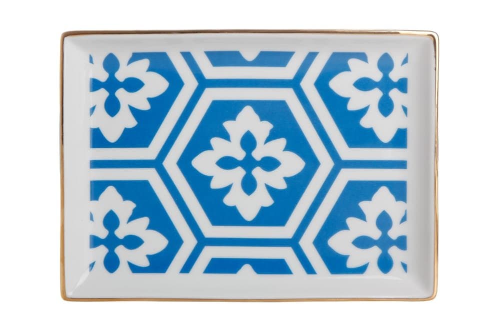 Porland Morocco Desen2 Mavi Kahvaltı Tabağı 18cm