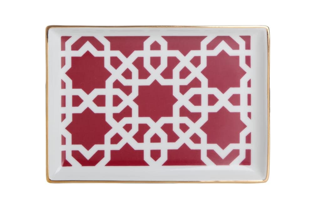Porland Morocco Desen5 Fuşya Kahvaltı Tabağı 18cm