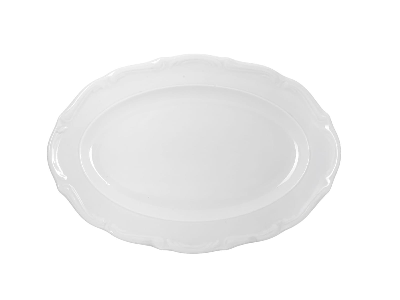 Porland Maria Beyaz Kayık Tabak 35cm
