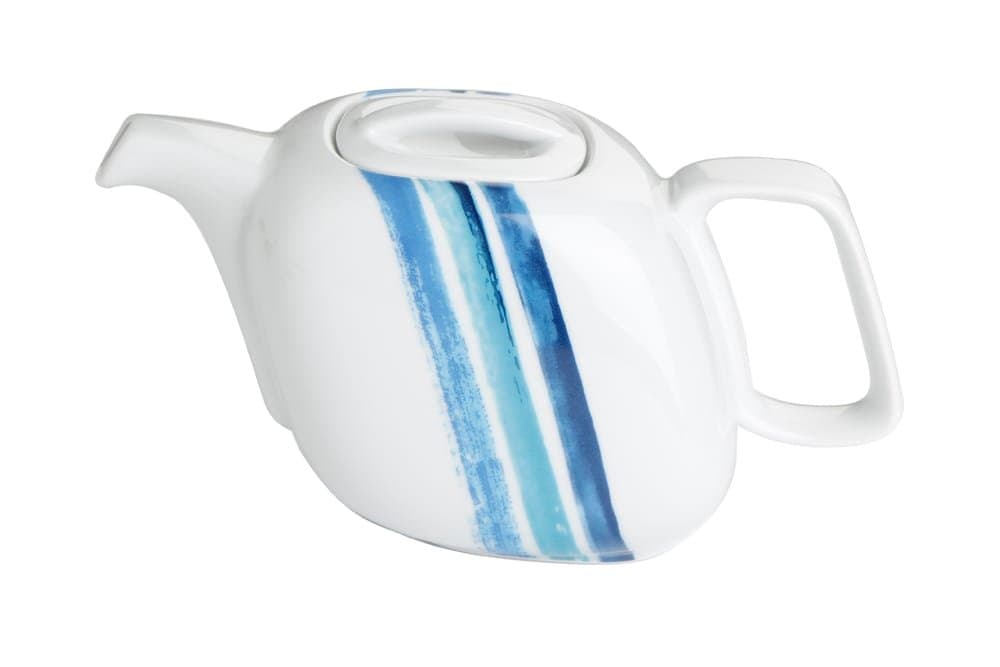 Porland Deep Blue Desen2 Kapaklı Demlik 620cc