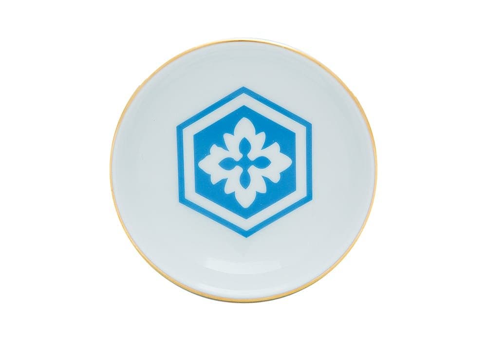 Porland Morocco Desen2 Mavi Mini Kase 10cm