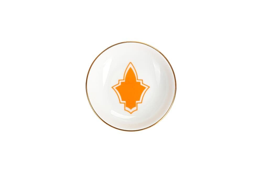 Porland Morocco Desen3 Turuncu Mini Kase 10cm