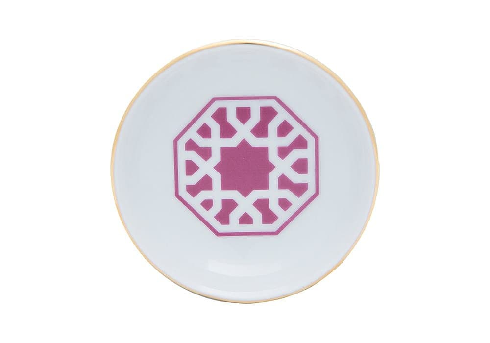 Porland Morocco Desen5 Fuşya Mini Kase 10cm