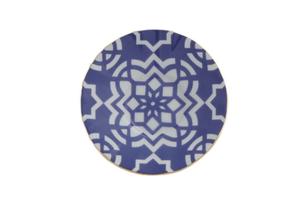 Porland Morocco Desen7 Mor Ergonomik Çay Tabağı 11cm