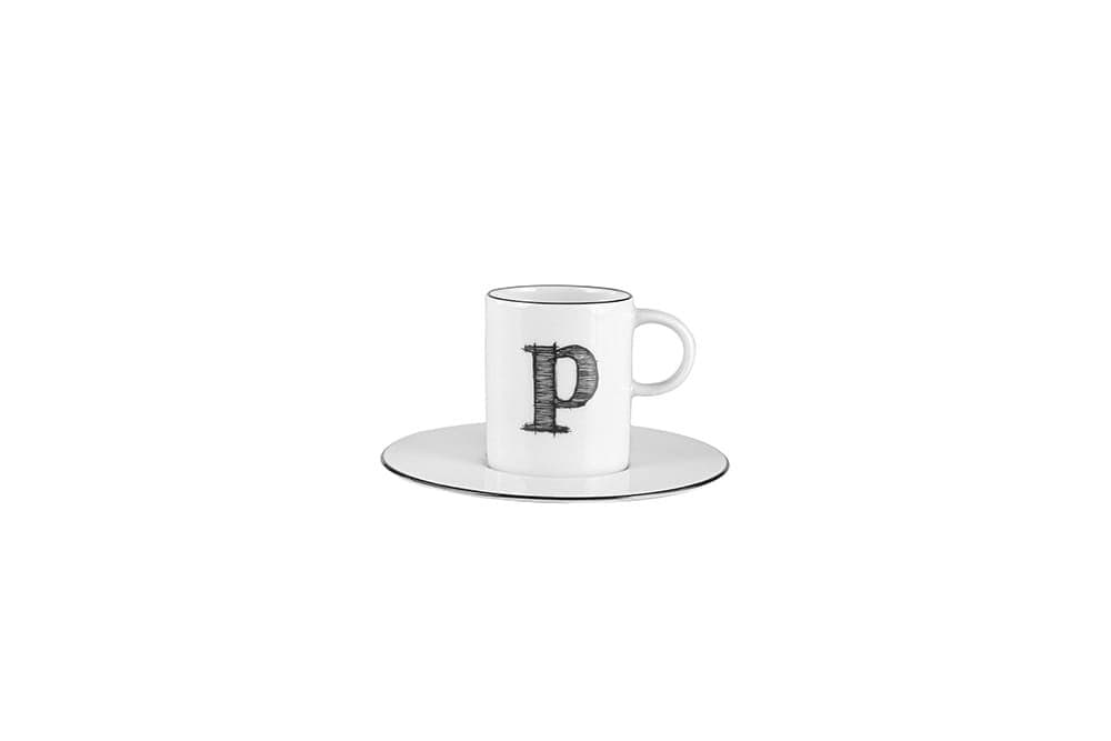 Porland Harf (P) Tabaklı Kahve Fincanı 80cc