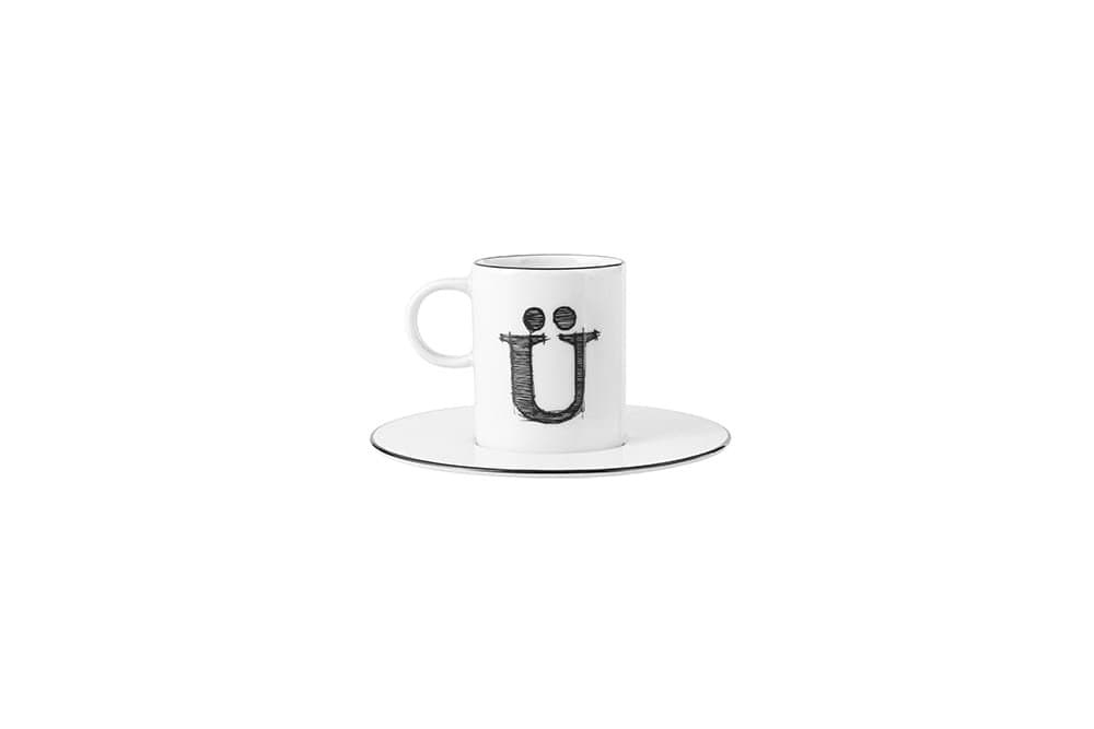 Porland Harf (Ü) Tabaklı Kahve Fincanı 80cc