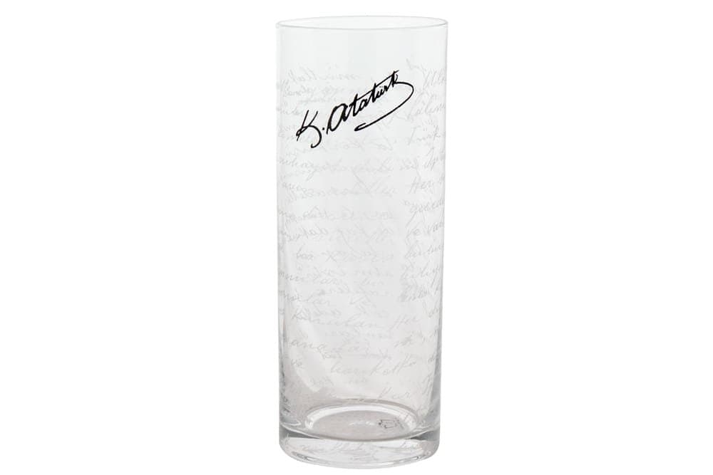 Porland Atatürk Desen1 2 Adet Slim Tall Glass 210cc