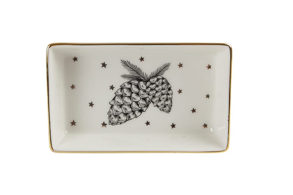 Porland Forest Pine Cone Kahvaltı&Meze Tabağı 7x11cm