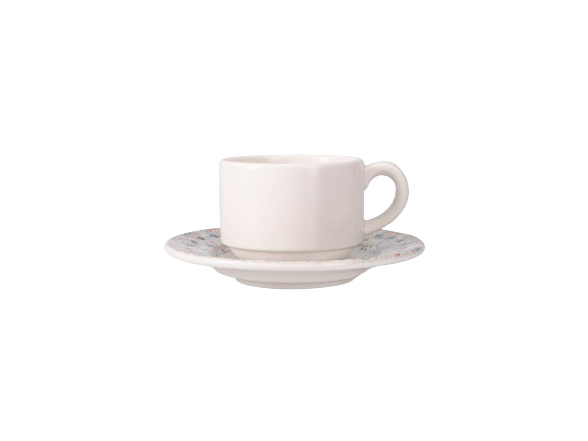 Prisma Stackable Tea/Coffee Cup&Rimmed Saucer Ds1 180 cc