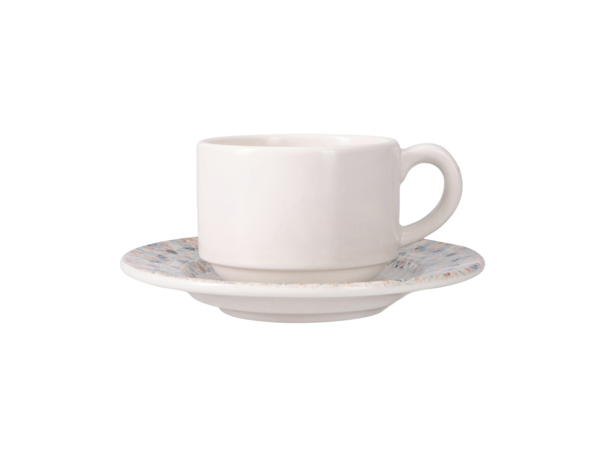 Prisma Stackable Tea/Coffee Cup&Rimmed Saucer Ds1 220 cc