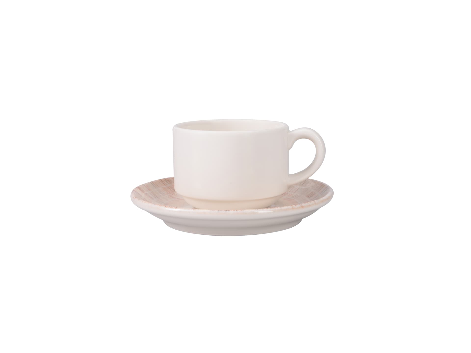 Arena Stackable Tea/Coffee Cup&Coupe Saucer 290 cc