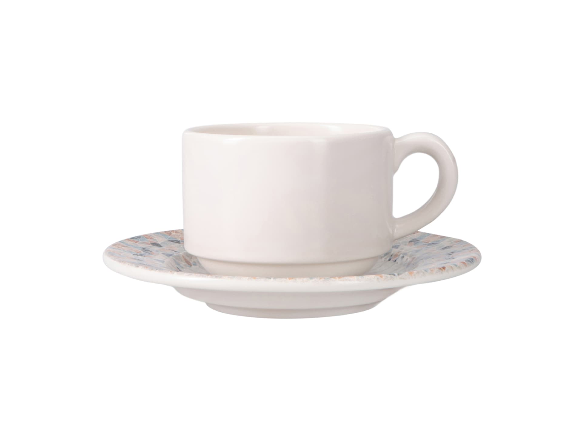 Prisma Stackable Tea/Coffee Cup&Rimmed Saucer Ds1 290 cc