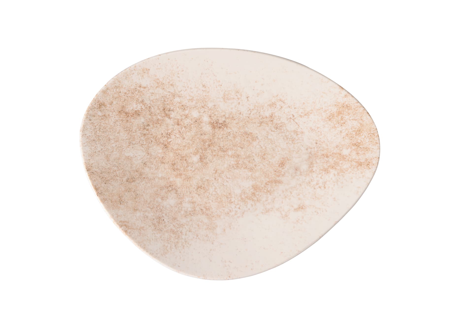 Smoky Matte Brown Triangular Flat Plate 28cm