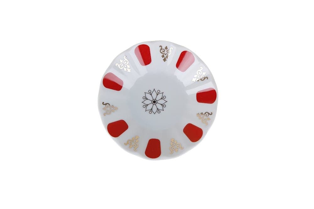 Porland Kırmızı Yaldız Çay Tabağı 11cm