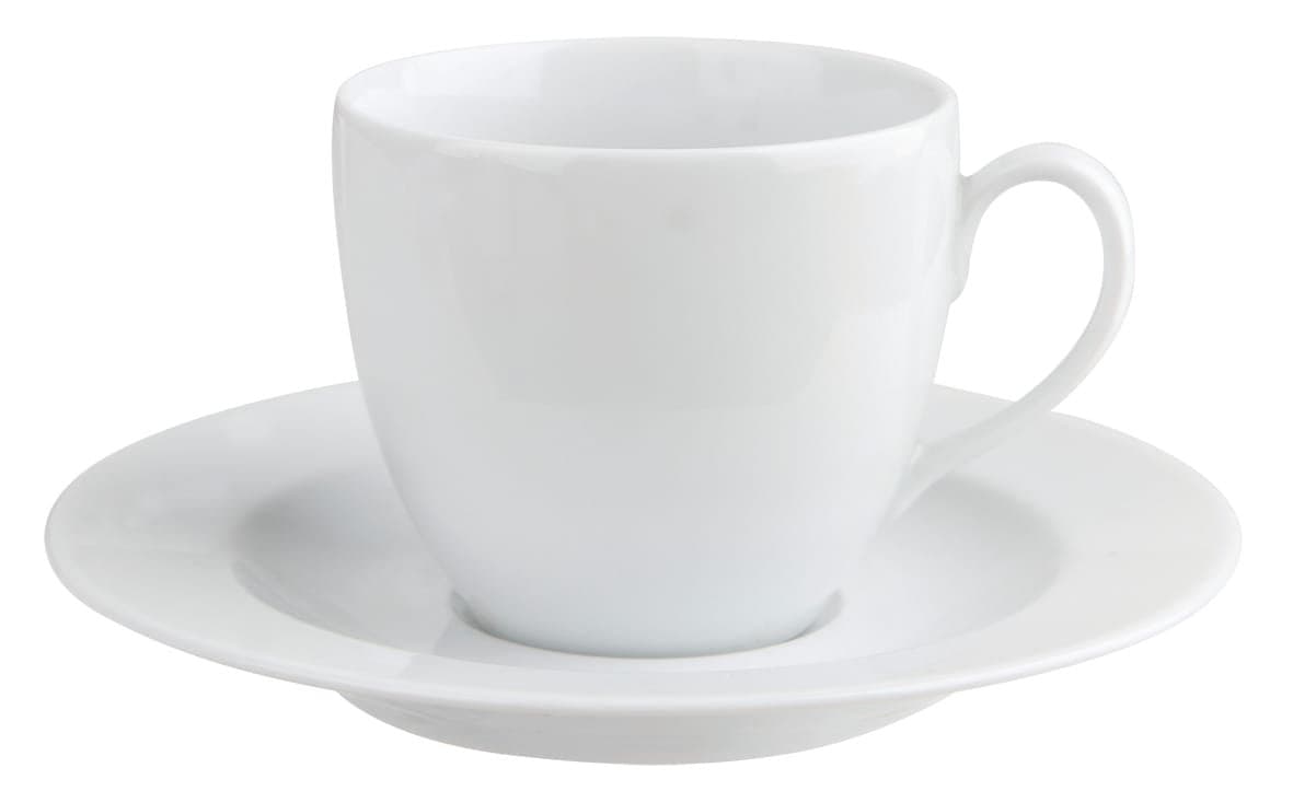 Porland Mirage Beyaz Tabaklı Çay Fincanı 190cc