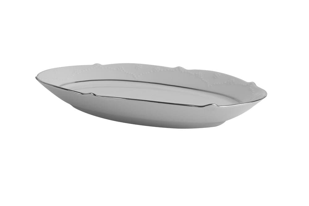 Porland Queen Platin Kayık Tabak 24cm