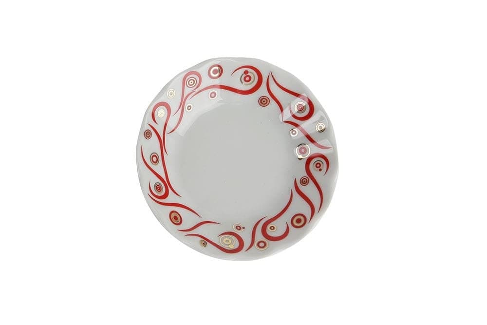Porland Kırmızı Yakamoz Çay Tabağı 11cm