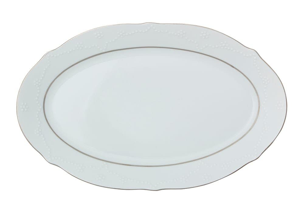 Porland Queen Platin Kayık Tabak 30cm