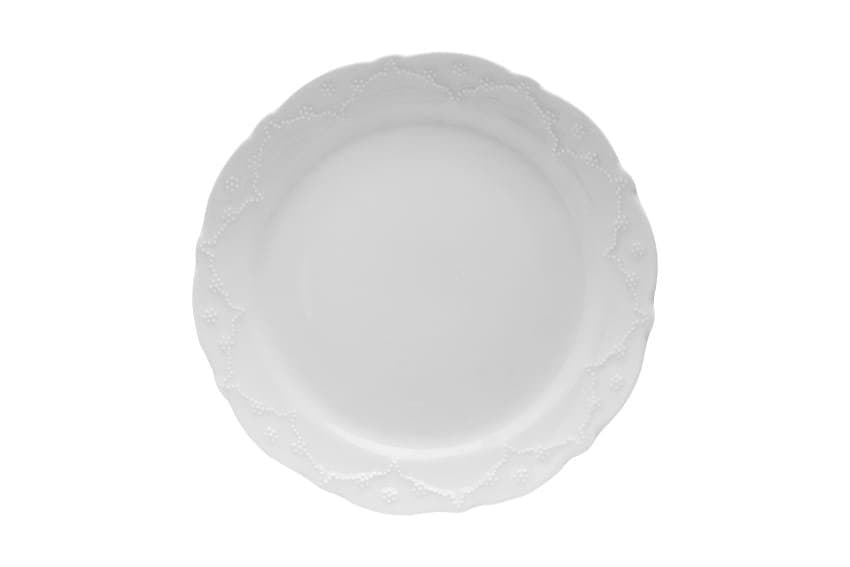 Porland Queen Beyaz Düz Tabak 25cm