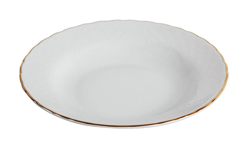 Porland Elizabeth Altın Yaldız Çukur Tabak 22cm