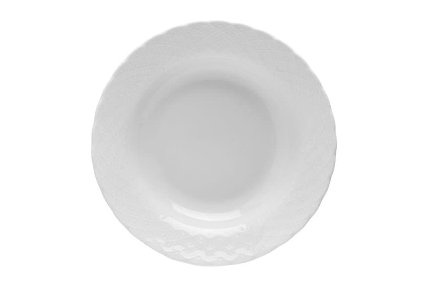 Porland Elizabeth Beyaz Çukur Tabak 22cm