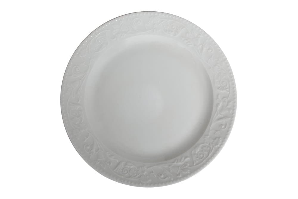 Porland Hazan Beyaz Düz Tabak 21cm