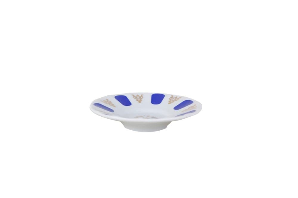 Porland Mavi Yaldızlı Ergonomik Çay Tabağı 11cm