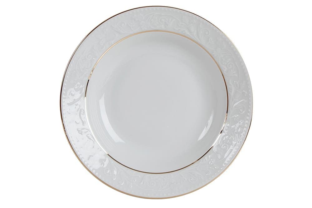 Porland Hazan Altın Yaldız Çukur Tabak 22cm