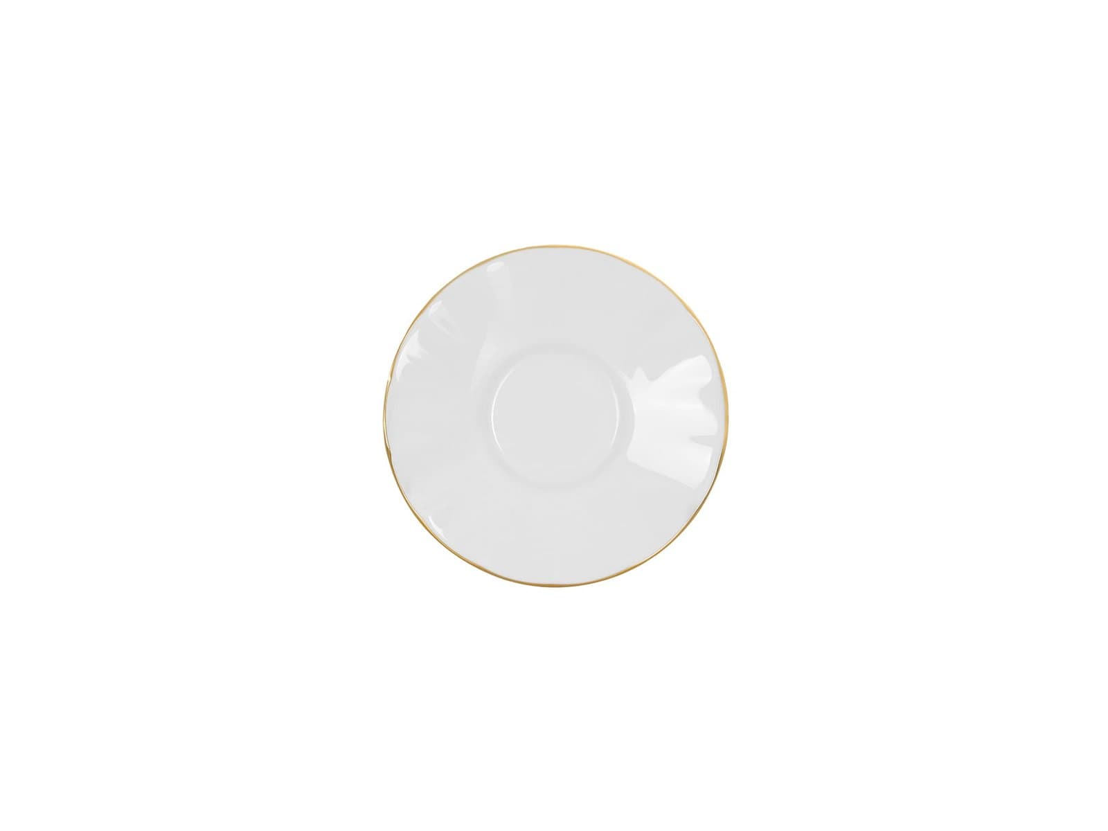 Porland Altın Yaldız Ergonomik Çay Tabağı 11cm