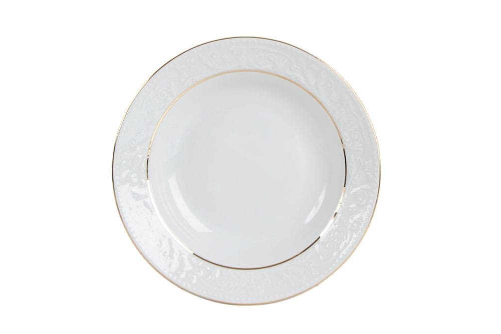 Porland Hazan Altın Yaldız Çukur Tabak 19cm