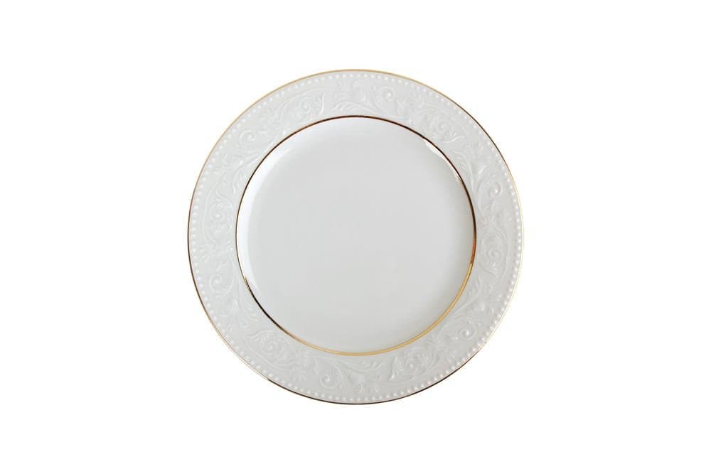 Porland Hazan Altın Yaldız Düz Tabak 24cm
