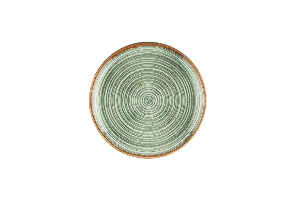 Porland Hypnosis Yeşil Düz Tabak 19cm