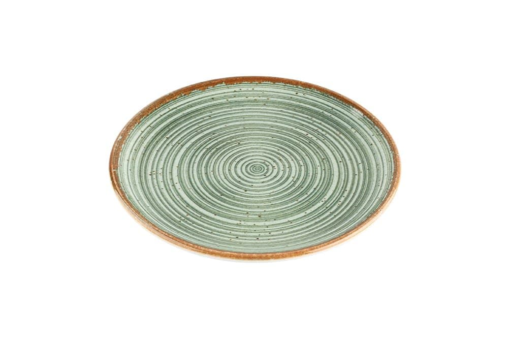 Porland Hypnosis Yeşil Düz Tabak 25cm