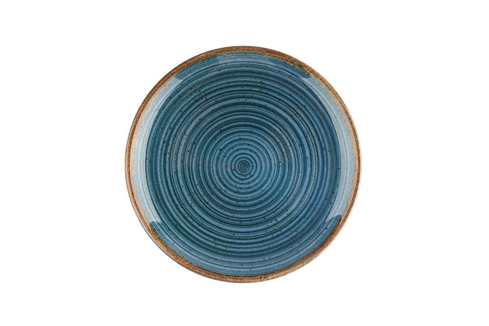 Porland Hypnosis Petrol Mavi Düz Tabak 27cm