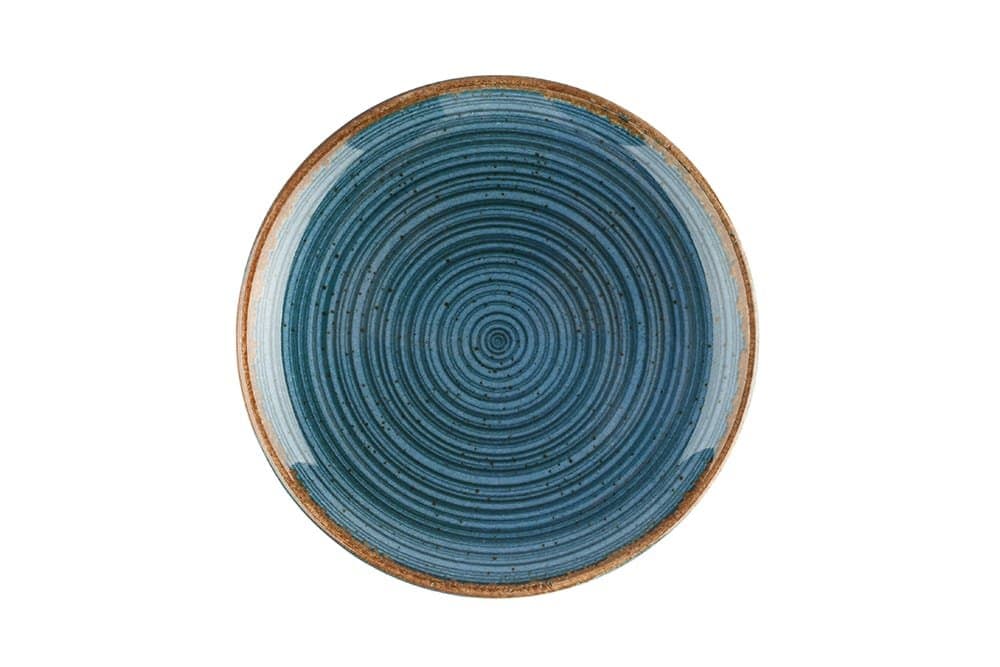 Porland Hypnosis Petrol Mavi Düz Tabak 30cm