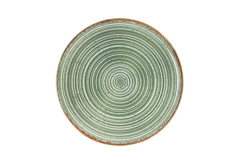 Porland Hypnosis Yeşil Düz Tabak 32cm