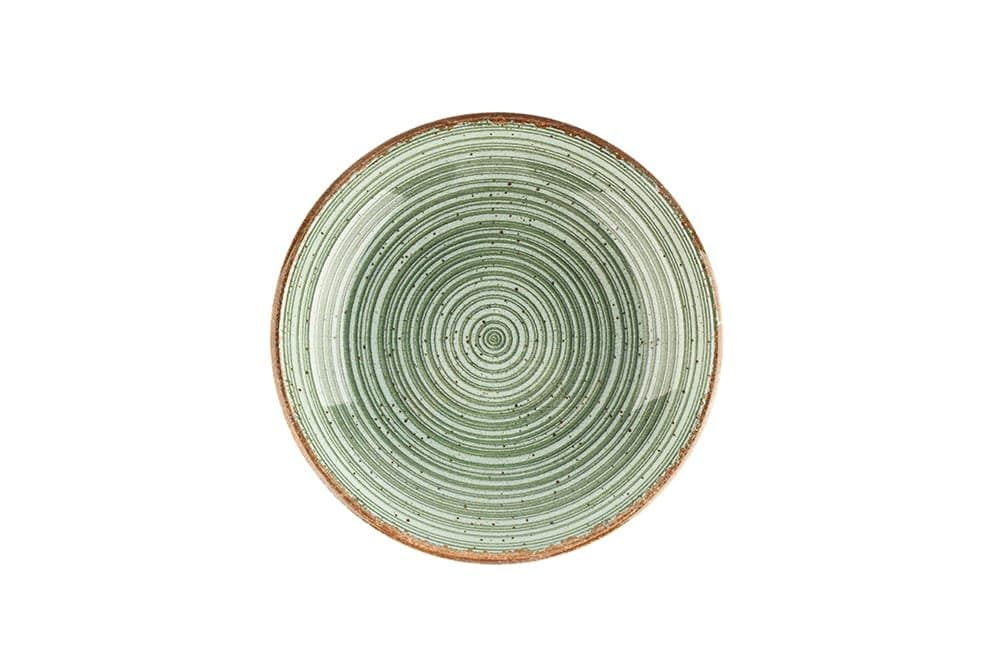 Porland Hypnosis Yeşil Çukur Tabak 26cm