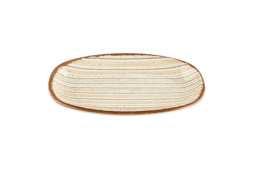Porland Hypnosis Bej Kayık Tabak 16cm