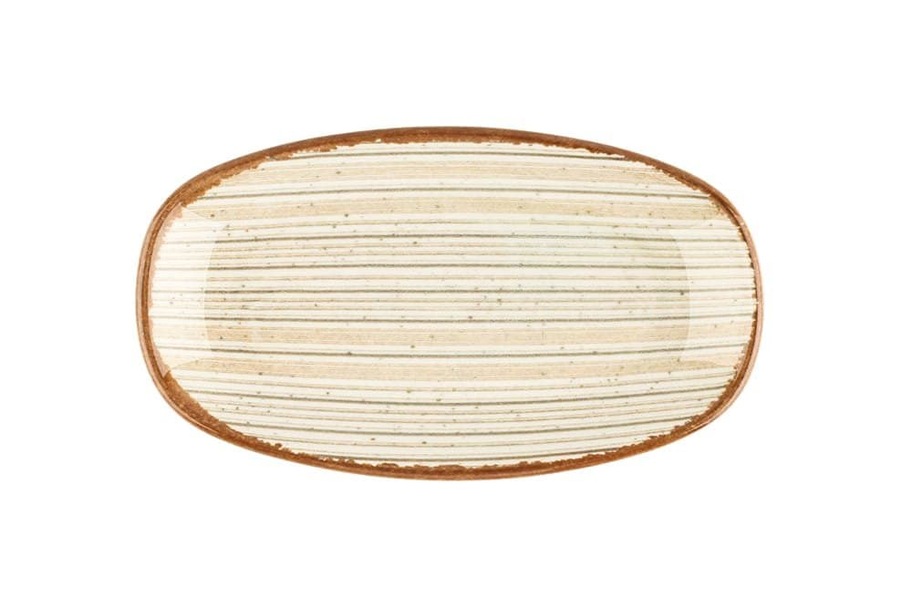 Porland Hypnosis Bej Kayık Tabak 25cm